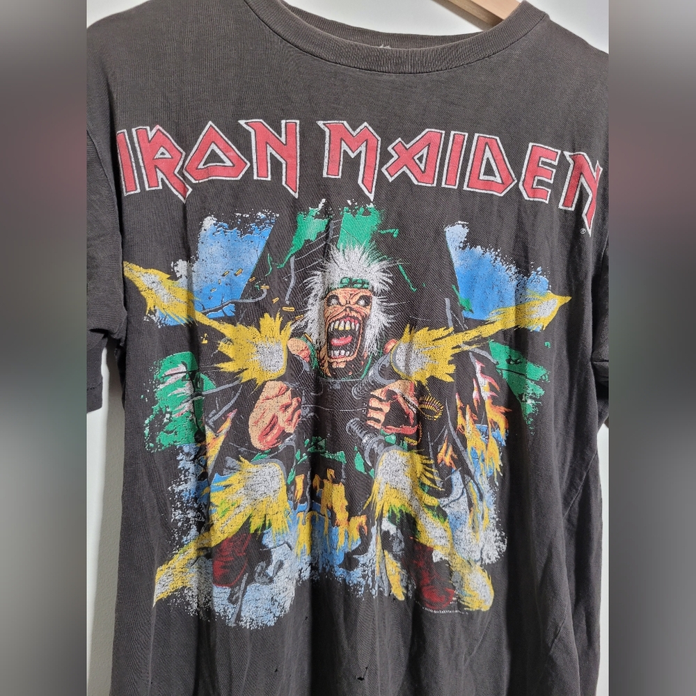 123. 1990 Iron Maiden tour tee - Picture 4 of 9